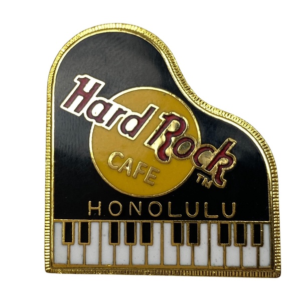 Hard Rock Cafe Other - Hard Rock Cafe Honolulu Grand Piano Pin Gold Tone